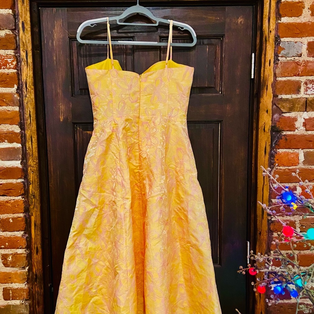 Lulu's Yellow Midi Dress